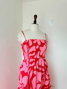 Rareism Floral Printed Smocked Dress