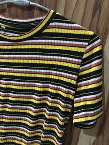 Striped Ribbed Knit Top