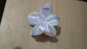 Elegant White Floral Hair Clip – Classy Look🌸