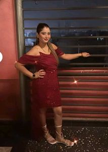 Stylish Maroon Party Dress