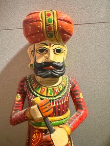 Vintage Decor Wooden Figurine Set