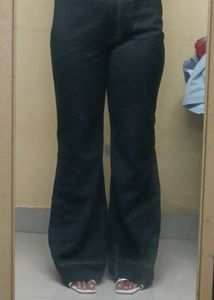 A Black Bootcut Jeans