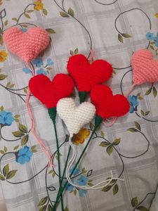 Crochet Heart Bouquet - Handmade with Love!