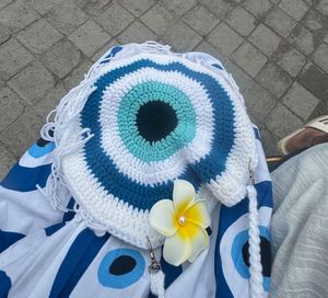 Evil Eye Crochet Bag