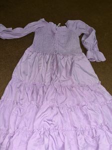 Purple Mid Length Dress