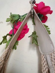 Woven Hobo Bag imported tag not available