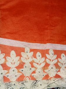 Unstitched Suit ✨ Organza Dupatta