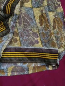 floral printed saree