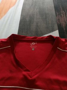 Red &amp; White Athletic T-Shirt
