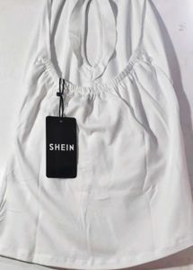 Neck sleeveless Bow Detail cut out fitted top