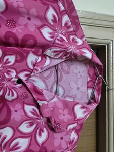 Pink Color Beach And Active Wear Shirt