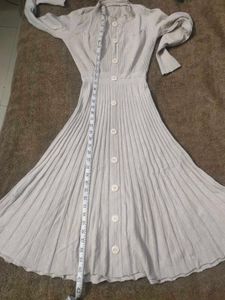 LIGHT BEIGE WOOLEN DRESS