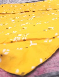 Yellow Print Kurti
