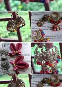 earrings of combo(3)+1pair clip🌷