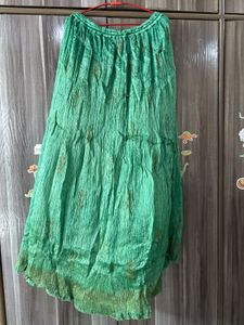 Green Ethnic Skirt