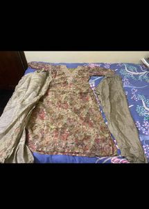 Organza Shimmer Party Wear Churidar Set