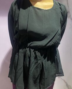 Black Peplum Top