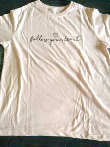 Pink &#39;Follow Your Heart&#39; Tee