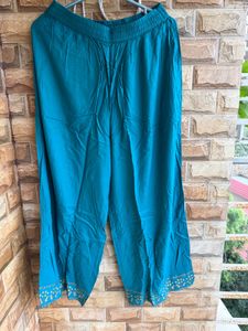 Teal Embroidered Kurta