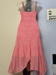 Yk21 Korean Pintrest Peach One Piece