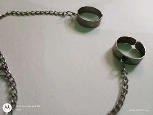 2 finger ring wrist chain y2k grunge gothic jewell