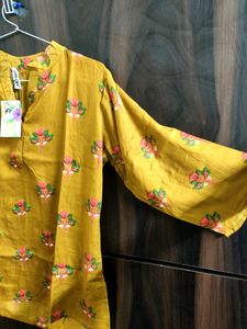 Women Mustard Colour Top