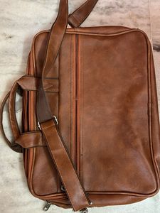 Sapphire Leather Laptop Bag For Men And Women