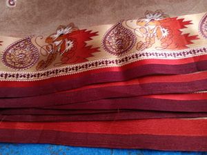 Elegant Brown Paisley Saree