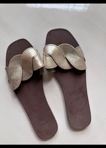 H&M Gold Braided Flats – Size 39