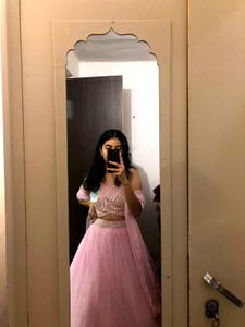 Pink Embellished Lehenga Choli