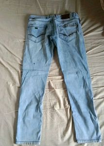 Distressed Light Wash Jeans