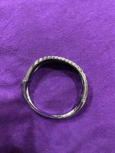 Sparkling Silver Bangle Bracelet