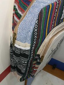 Colorful Hemp College Office Backpack