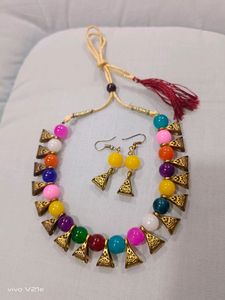 Necklace Set With Earrings