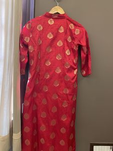 Collar Silk Kurta