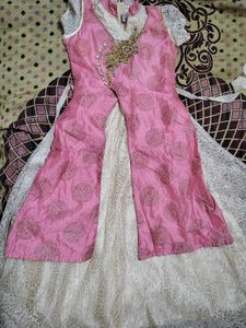Girls Pink Ethnic Dress