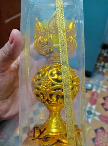 Red And Yellow Crown Candle Holder