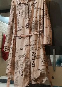 Long Shirt With Belt