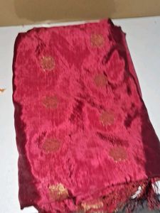 banarsi silk red dupatta