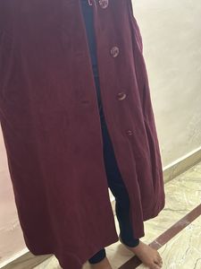 Warm Long Wine Overcoats