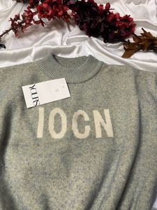 Grey Graphic Print Sweater