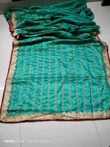 Emerald Green Silk Saree