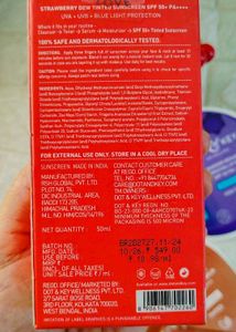 Combo Of Dot &amp; Key Strawberry Sunscreen &amp; Lipbalms