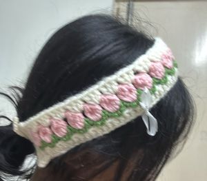 Tulip Crochet Headband