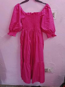ZARA Women&#39;s Hot Pink Dress