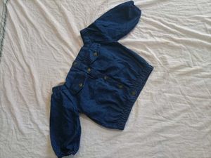 Denim Long Sleeve Top