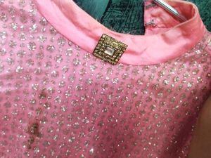 Pink Embellished dress