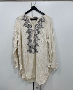 Boho Chic Tunic! 🤍 Tribal Embroidery Top!