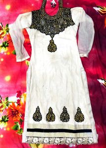 Beautiful Jarkan Work Kurta Palazzo Set❤️