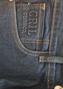 Dark Blue Denim Jeans